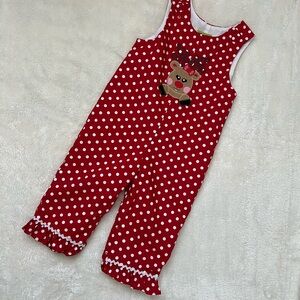 Charming Red Polka Dot Kids Romper